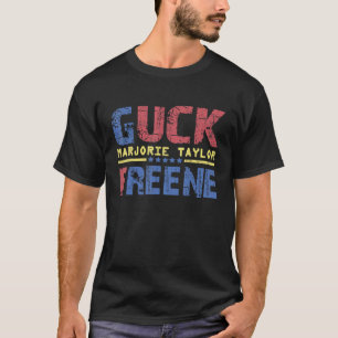 T-shirt Guck Freen Anti Majorie Taylor Design vert