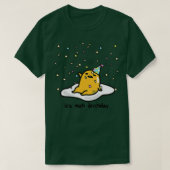 T-shirt Gudetama l'Oeuf Lazy Son Meh mon Confetti d'annive (Design devant)