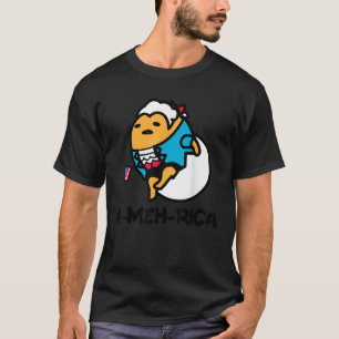 T-shirt Gudetama l'Oeuf Lazy USA l'Amérique patriotique Fo