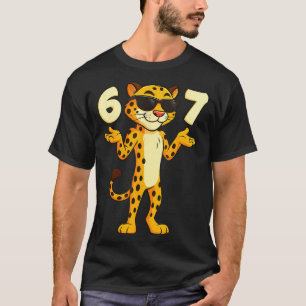 T-shirt Guépard 67 Mème Drôle Enfants Adolescents Générati