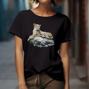 T-shirt Guépard aquarelle artistique