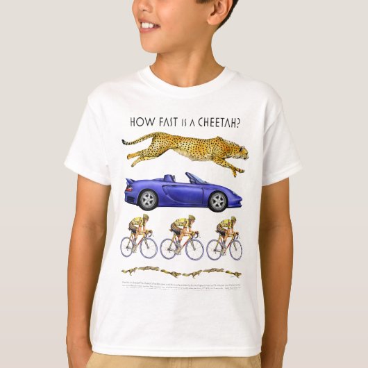 T-shirt Guépard - comment rapidement (Devant)