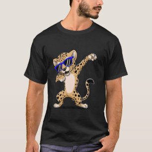T-shirt Guépard Dabbing portant des lunettes Mignon Guépar
