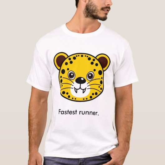 T-shirt Guépard : Le coureur le plus rapide (Devant)