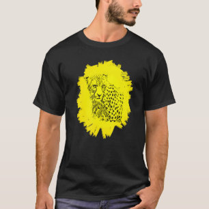 T-shirt Guépard Motif Prédateur Chat Animal Coloré Guépard