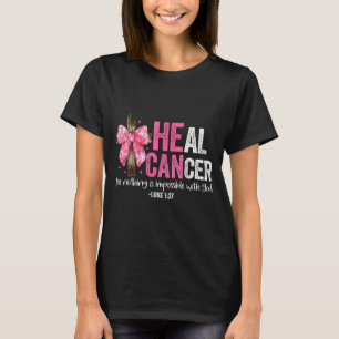 T-shirt Guérir Cancer Croire Dieu Chrétien Cancer du Sein