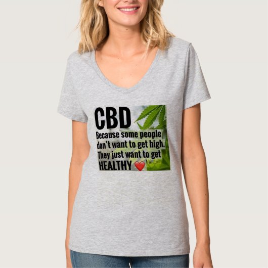 T-shirt guérissez avec CBD (Devant)