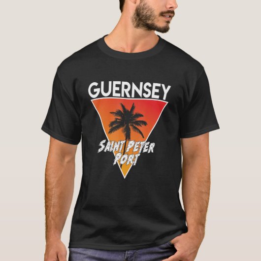 T-shirt Guernesey Aux Couleurs Ensoleillées (Devant)
