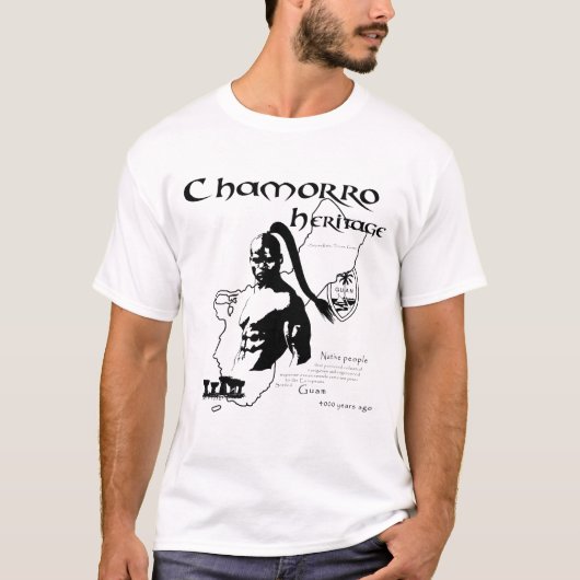 T-shirt Guerre biologique d'esprit de Chamorro (Devant)