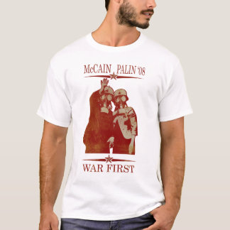 T-shirt Guerre de McCain Palin d'abord