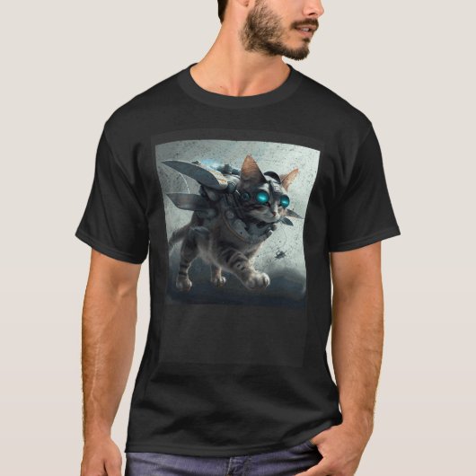 T-shirt Guerre du chat volant (Devant)