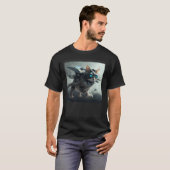 T-shirt Guerre du chat volant (Devant entier)