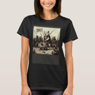 T-shirt Guerre du cochon chat