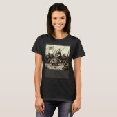 T-shirt Guerre du cochon chat (Devant entier)