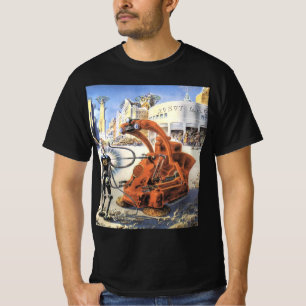 T-shirt Guerre vintage des Aliens urbains futuristes de sc