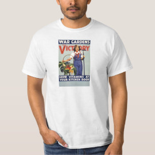 T-shirt Guerre vintage pour des jardins de victoire