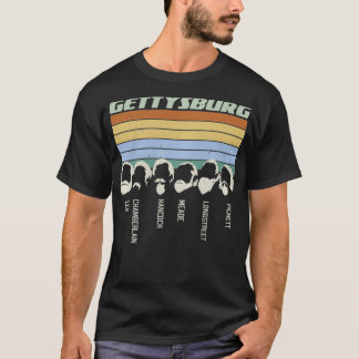 T-shirt Guerres Civiles Oeares Gettysburg Don de barbe Old