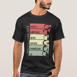 T-shirt Guerres Civiles Portes Gettysburg Beard Old School