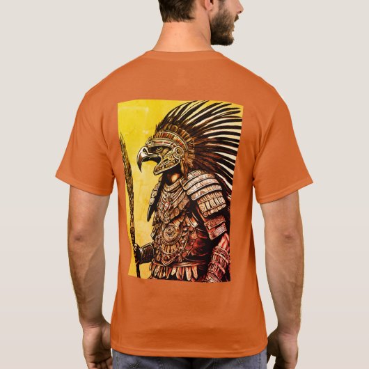 T-shirt Guerrier Aigle Aztèque - Tatouage Infini (Dos)
