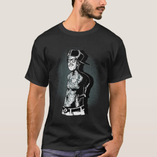 T-shirt Guerrier Armuré Noir et Blanc