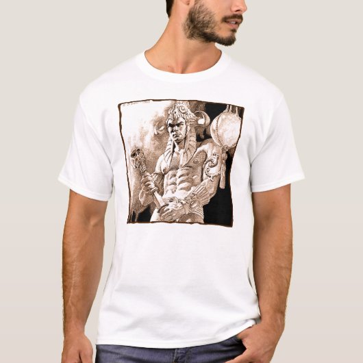 T-shirt guerrier barbare (Devant)