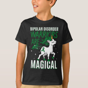 T-shirt Guerrier Bipolaire Licorne Magique Ruban Vert