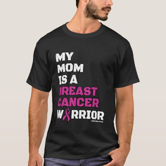 T-shirt Guerrier/Bloque/Maman...Cancer du sein (Devant)