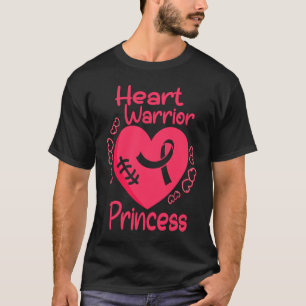 T-shirt Guerrier cardiaque Princesse CHD Sensibilisation a