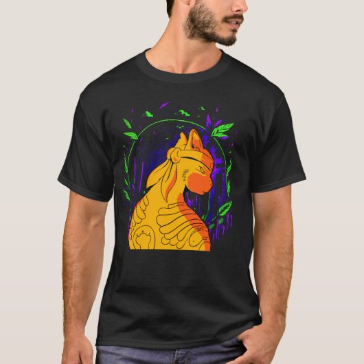 T-shirt Guerrier Chat Ninja Drôle (Devant)