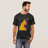 T-shirt Guerrier Chat Ninja Drôle (Devant entier)