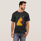 T-shirt Guerrier Chat Ninja Drôle (Devant entier)