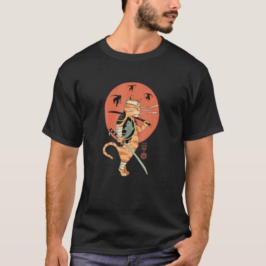 T-shirt Guerrier Chat Son Dernier Combat (Devant)
