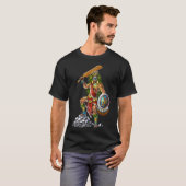 T-shirt Guerrier crâne aztèque (Devant entier)