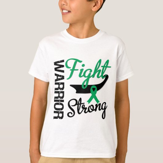 T-shirt Guerrier de Cancer de foie (Devant)