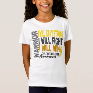 T-Shirt Guerrier de Cancer d'enfance