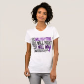 T-shirt Guerrier de fibromyalgie (Devant entier)