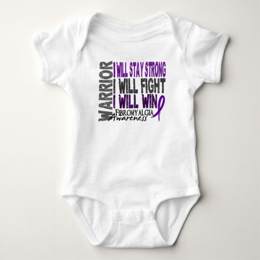 T-shirt Guerrier de fibromyalgie (Devant)