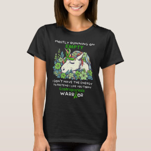 T-shirt guerrier de la gastro-parèse de la licorne qui cou
