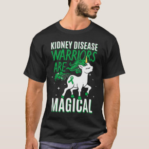 T-shirt Guerrier de la maladie Magique Unicorne vert orgue