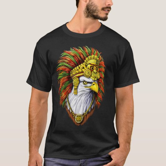 T-shirt Guerrier de l'Aigle Aztèque (Devant)