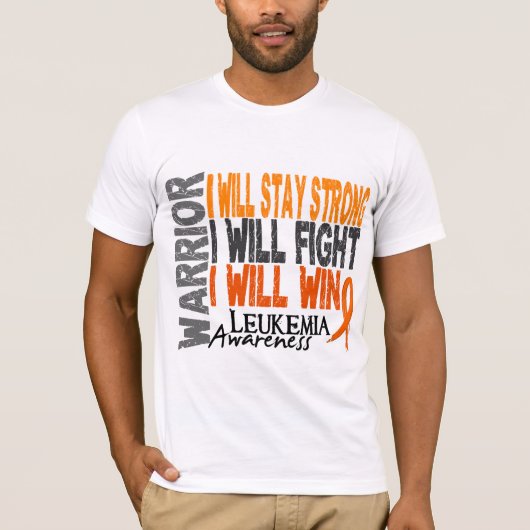 T-shirt Guerrier de leucémie (Devant)