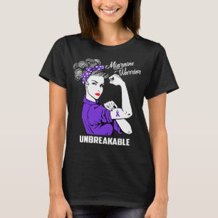 T-shirt Guerrier de migraine incassable - conscience de