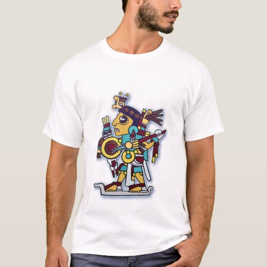 T-shirt guerrier de mixtec (Devant)