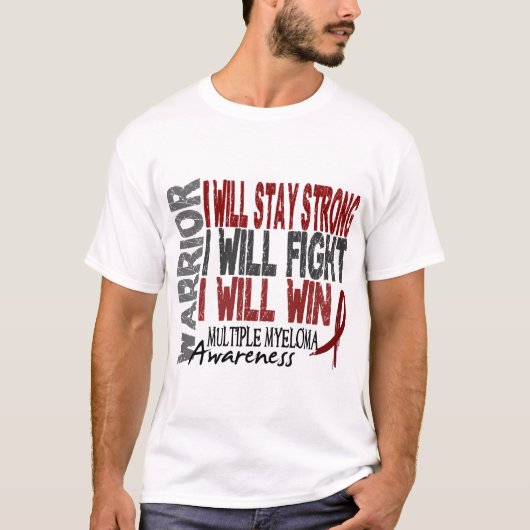 T-shirt Guerrier de myélome multiple (Devant)