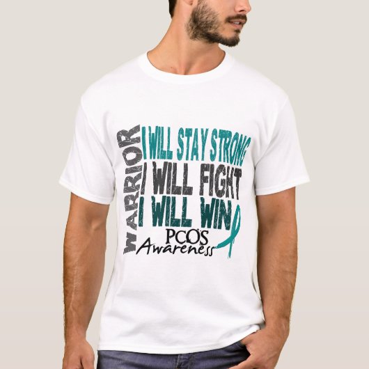 T-shirt Guerrier de PCOS (Devant)