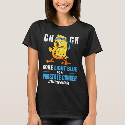 T-shirt guerrier de poussins du cancer de la prostate (Devant)