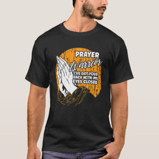 T-shirt Guerrier de prière chrétien priant Jésus Foi Culte