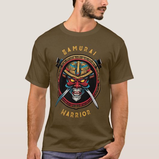T-shirt guerrier de Samurai (Devant)