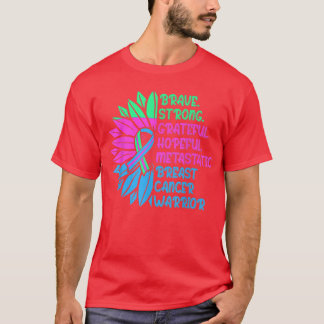 T-shirt Guerrier de sensibilisation au cancer du sein méta