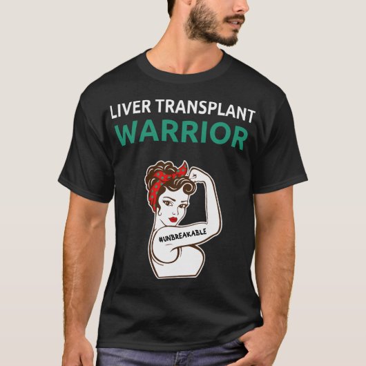 T-shirt Guerrier de transplantation du foie (Devant)